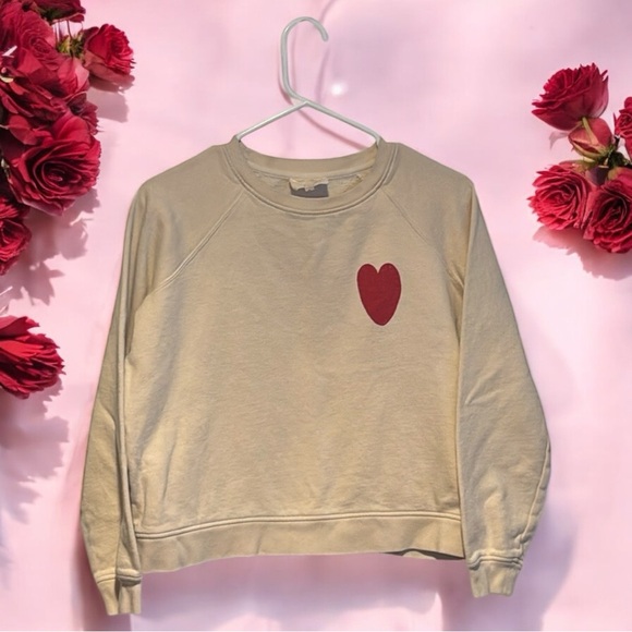 SEZANE BOBO CHOSES Heart Sweatshirt Size S - Picture 2 of 10